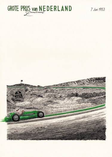 Print of Automobile Drawings by Alex Book