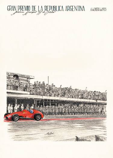1955 Argentine Grand Prix – Umberto Maglioli Ferrari 625 thumb