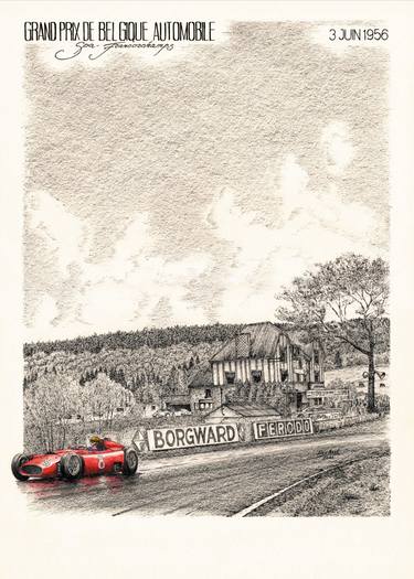 Original Illustration Car Paintings by Alex Book