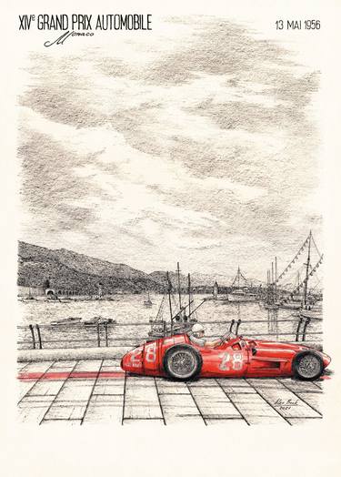 1956 Monaco Grand Prix – Stirling Moss Maserati 250F thumb