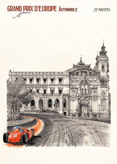 Original Fine Art Automobile Drawings by Alex Book