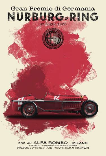 1935 German Grand Prix - Alfa Romeo thumb