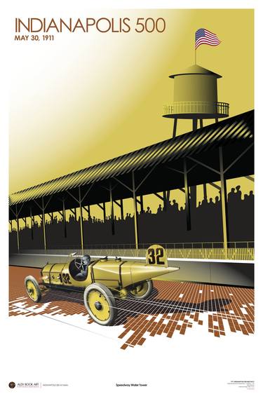 1911 Indianapolis 500 - Marmon Car -  Ray Harroun thumb