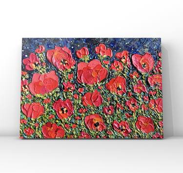 Original Abstract Floral Paintings by The Queen RH