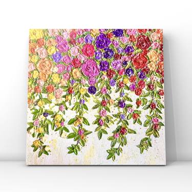 Original Abstract Floral Paintings by The Queen RH