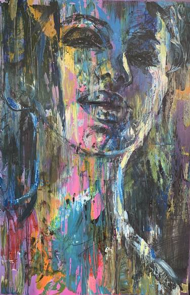 Original Expressionism Portrait Paintings by Inga Mihailovic