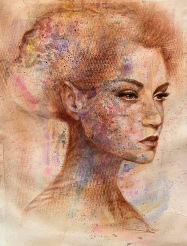 Original Figurative Portrait Paintings by Inga Mihailovic