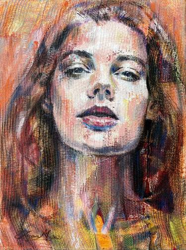 Original Expressionism Portrait Paintings by Inga Mihailovic