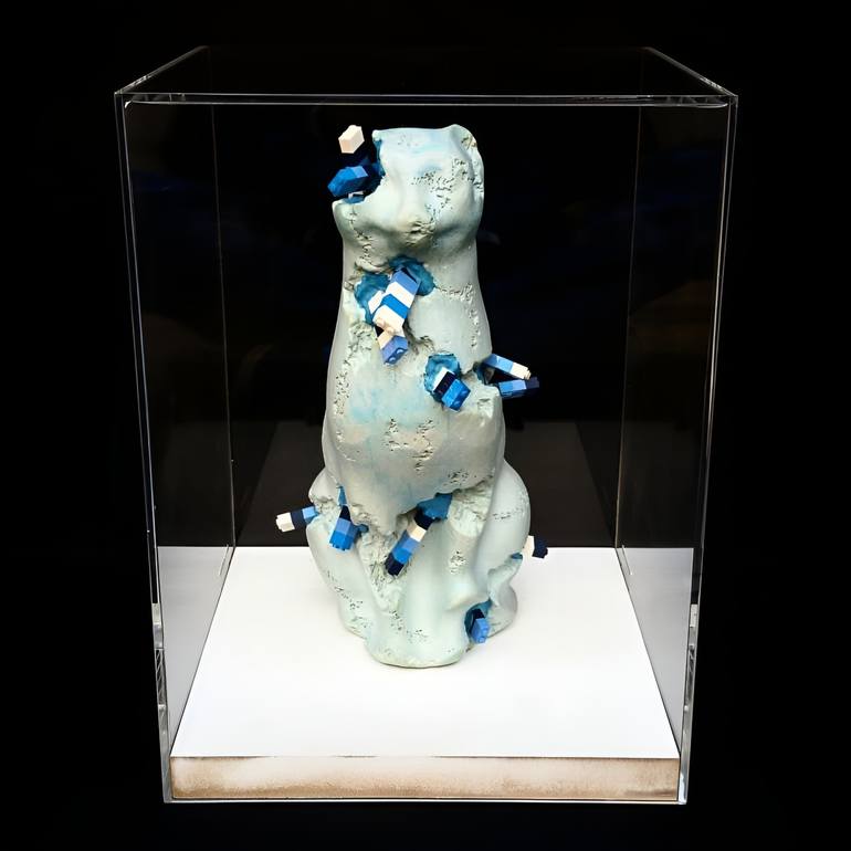 Original Art Deco Animal Sculpture by Cristian Bertolotto