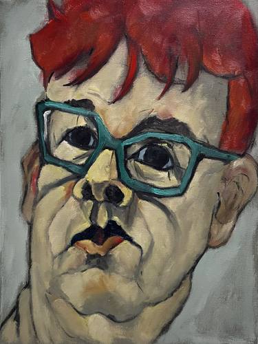 Original Expressionism Men Paintings by Barbara Storey