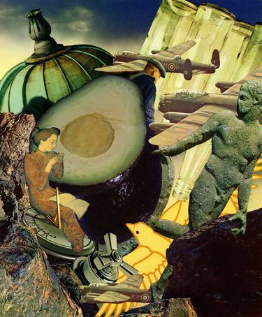 Original Fantasy Collage by David Lavine