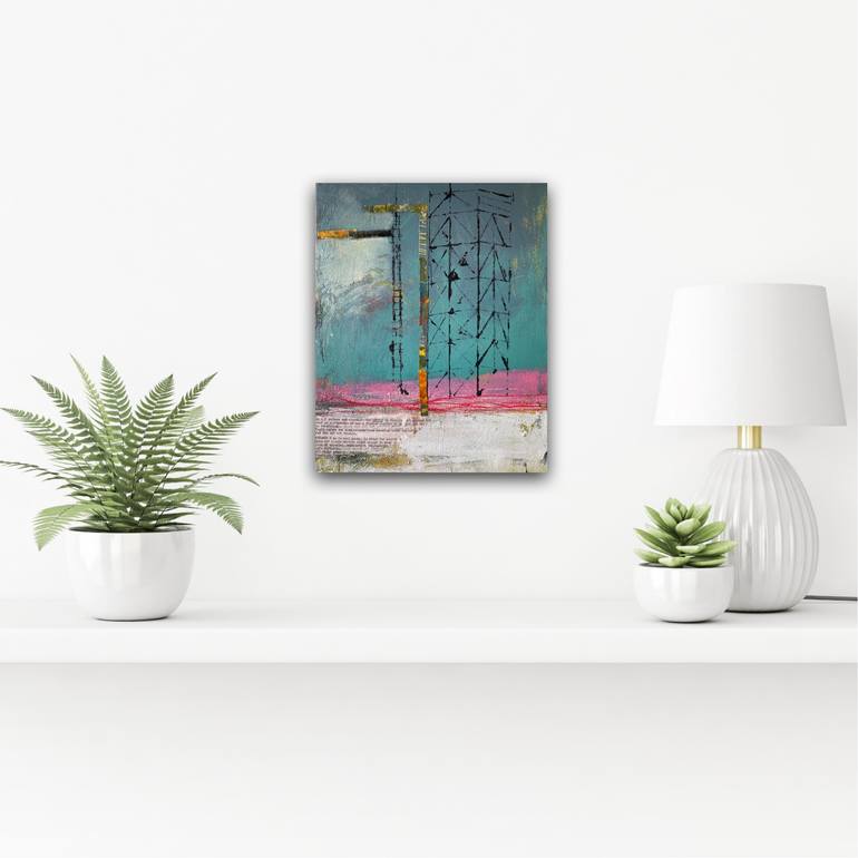 Original Abstract Landscape Mixed Media by Maria Mcconville