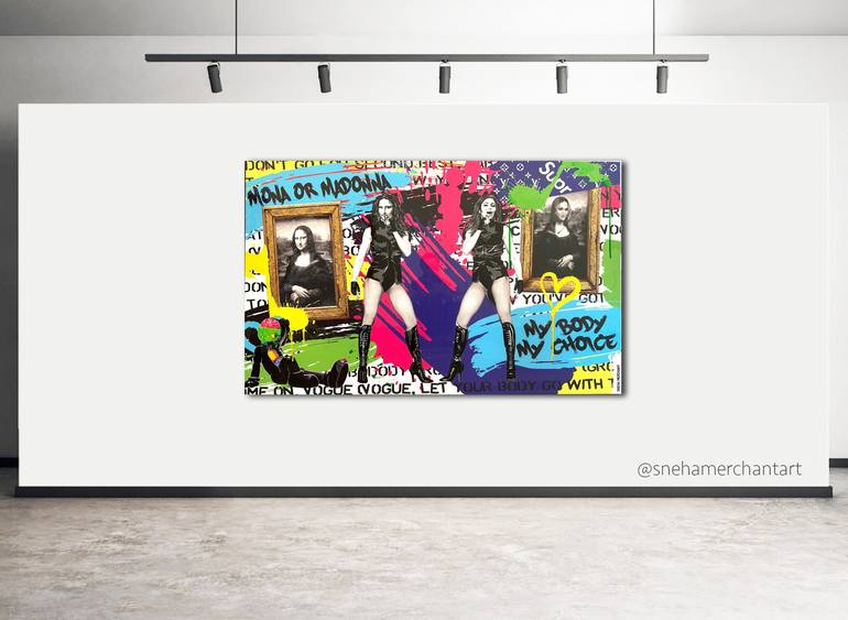 Original Pop Art Pop Culture/Celebrity Mixed Media by Sneha Merchant