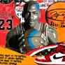 Micheal Jordan Mixed Media on Canvas