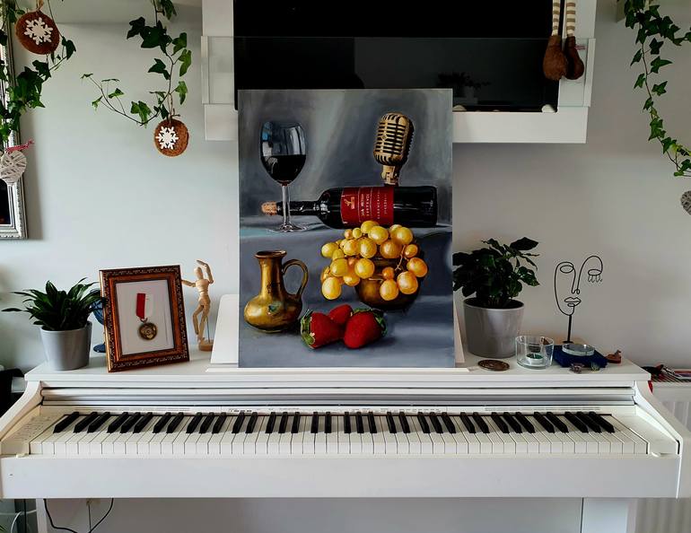 Original Photorealism Still Life Painting by Piotr Starzecki