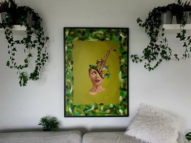 Original Conceptual Women Painting by Piotr Starzecki