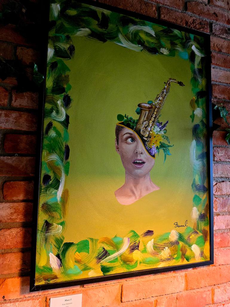 Original Conceptual Women Painting by Piotr Starzecki