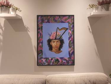 Original Conceptual Women Painting by Piotr Starzecki
