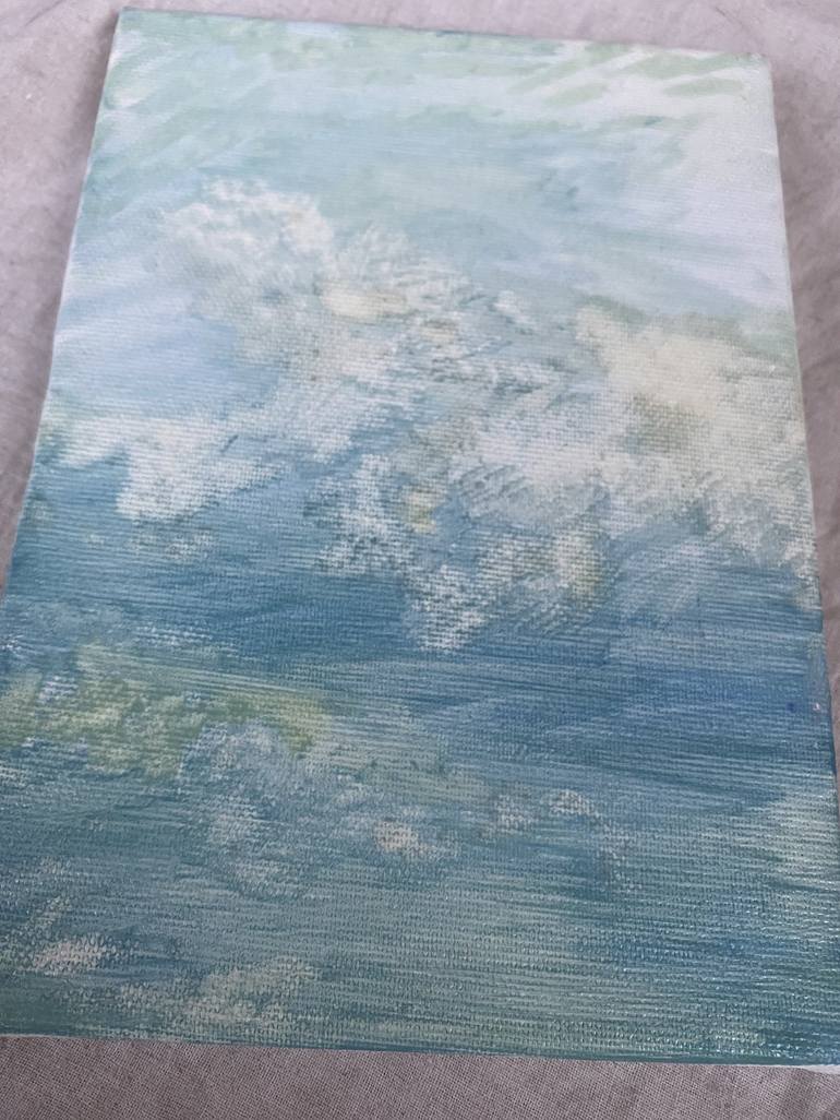 Original Abstract Beach Painting by Brooke-hayley Andrews