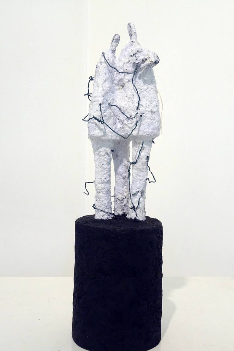 Original 3d Sculpture People Sculpture by Vasso Thoupou