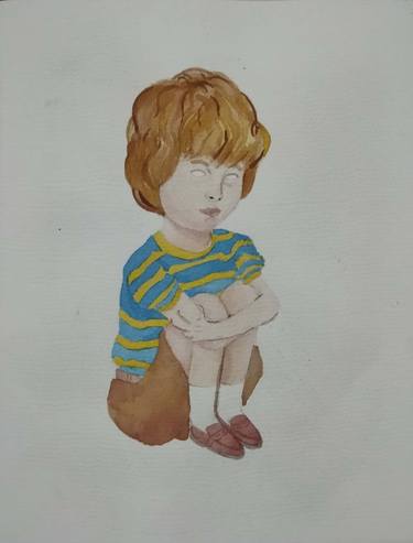 Original Realism Children Paintings by Rahza ifahd