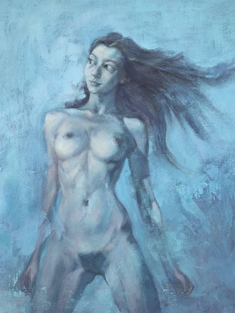 Original Nude Painting by eagle zac