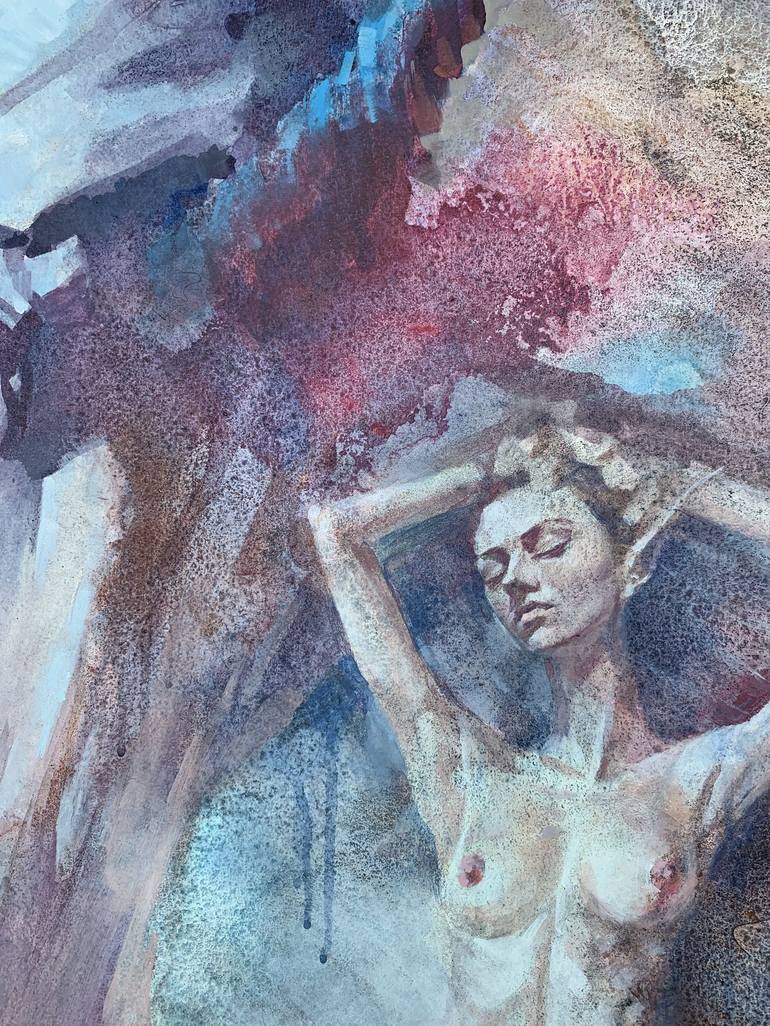 Original Nude Painting by eagle zac