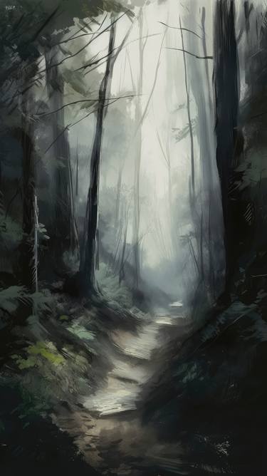 Deep forest Paintings by Aniko Hencz 