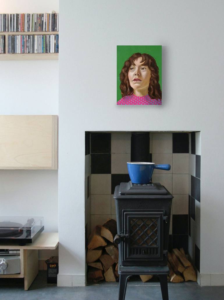 Original Figurative Portrait Painting by Elke Thiebaut