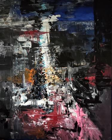 Original Abstract Expressionism Abstract Paintings by Enrique Bravo