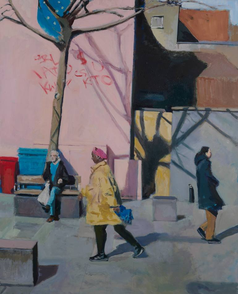 Original Contemporary People Painting by John Heywood-Waddington