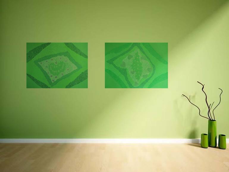 Original Conceptual Nature Painting by Ling Chen