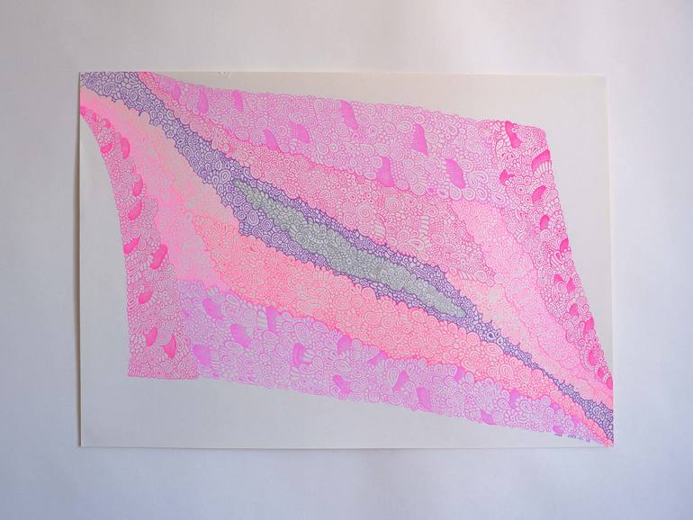 Original Abstract Geometric Painting by Ling Chen