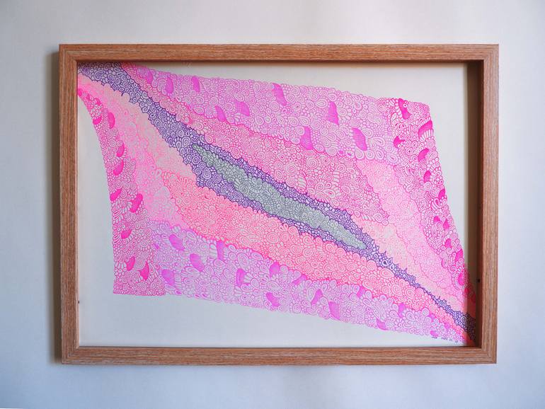 Original Abstract Geometric Painting by Ling Chen