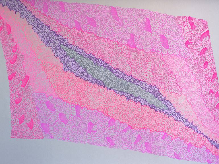 Original Abstract Geometric Painting by Ling Chen