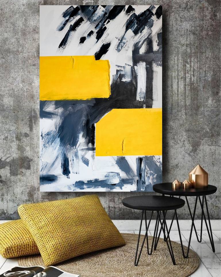 Original Modern Abstract Painting by Usama Azam