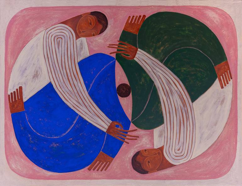 Original Figurative People Painting by Camille Jouarre