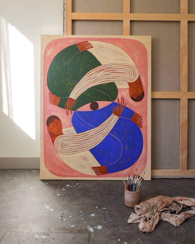 Original Figurative People Painting by Camille Jouarre