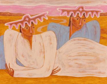 Original Contemporary People Painting by Camille Jouarre