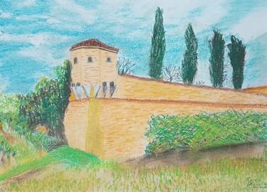 Original Impressionism Places Drawings by Chris G