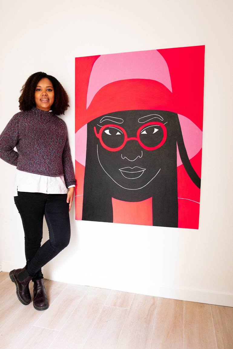 Original Contemporary Portrait Painting by Aurélia Durand