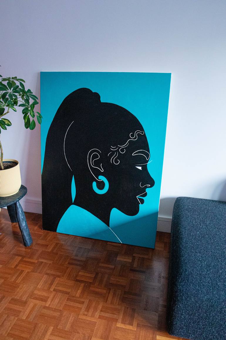 Original Abstract People Painting by Aurélia Durand