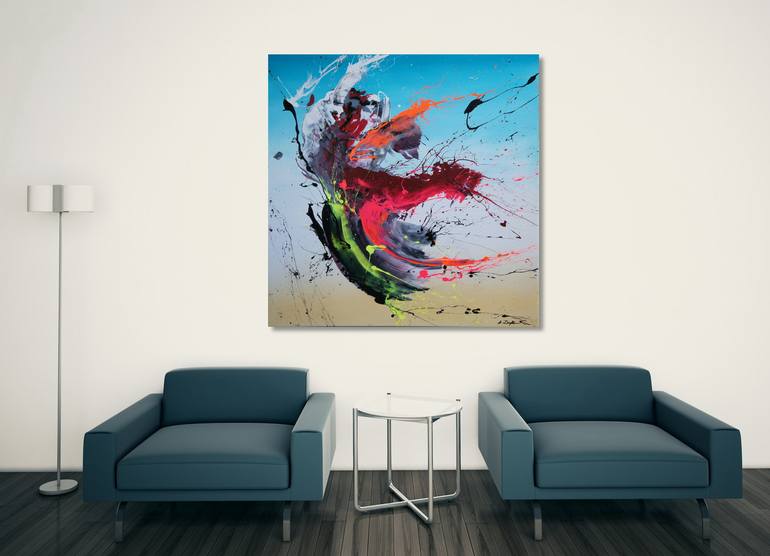 Original Abstract Painting by Ansgar Dressler