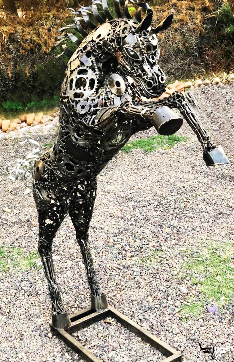 Original Animal Sculpture by bull art