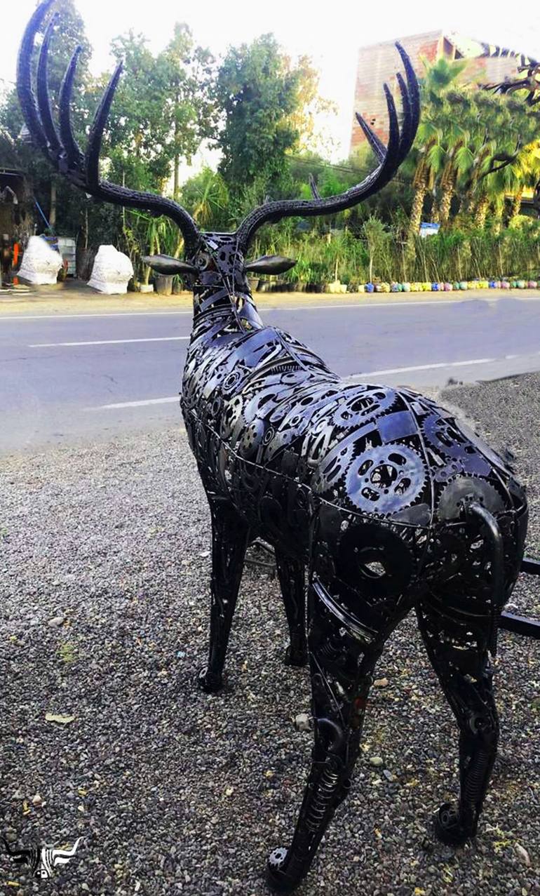 Original 3d Sculpture Animal Sculpture by bull art