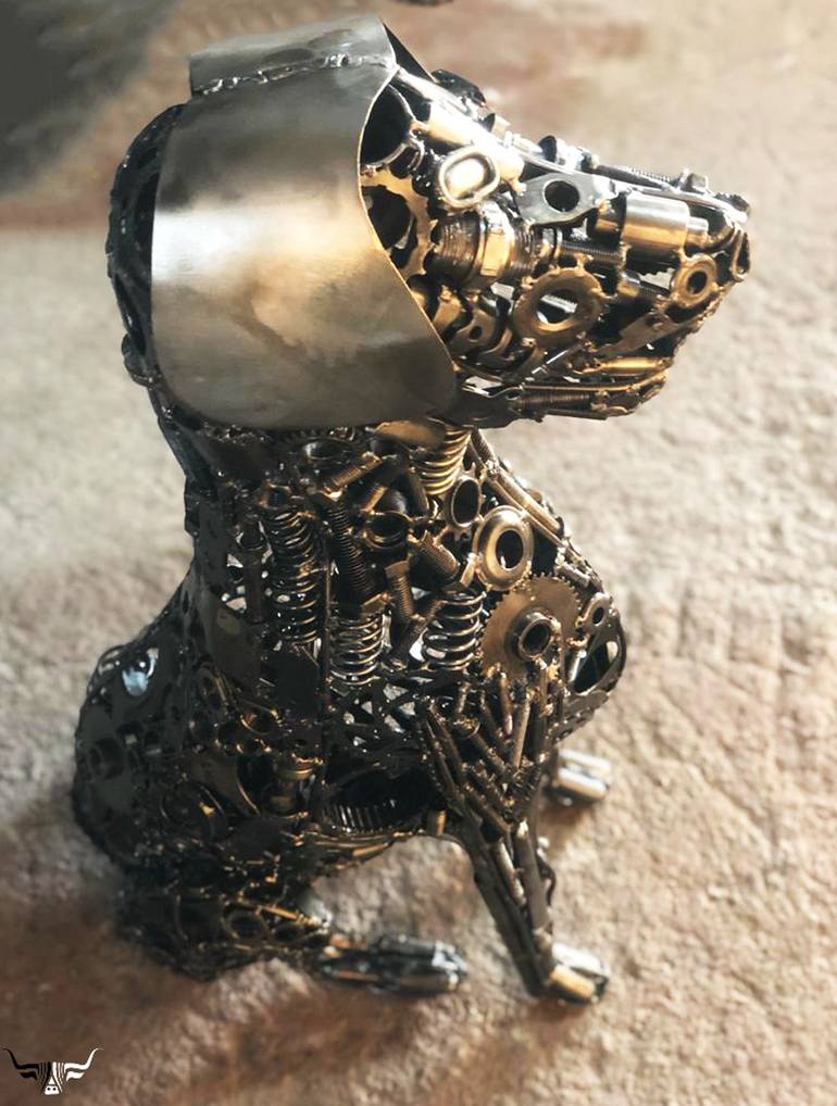 Original Animal Sculpture by bull art