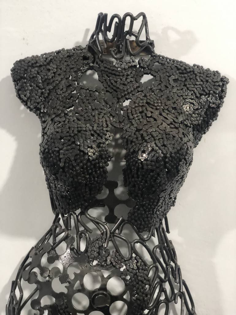 Original Abstract Body Sculpture by Steel  To Art