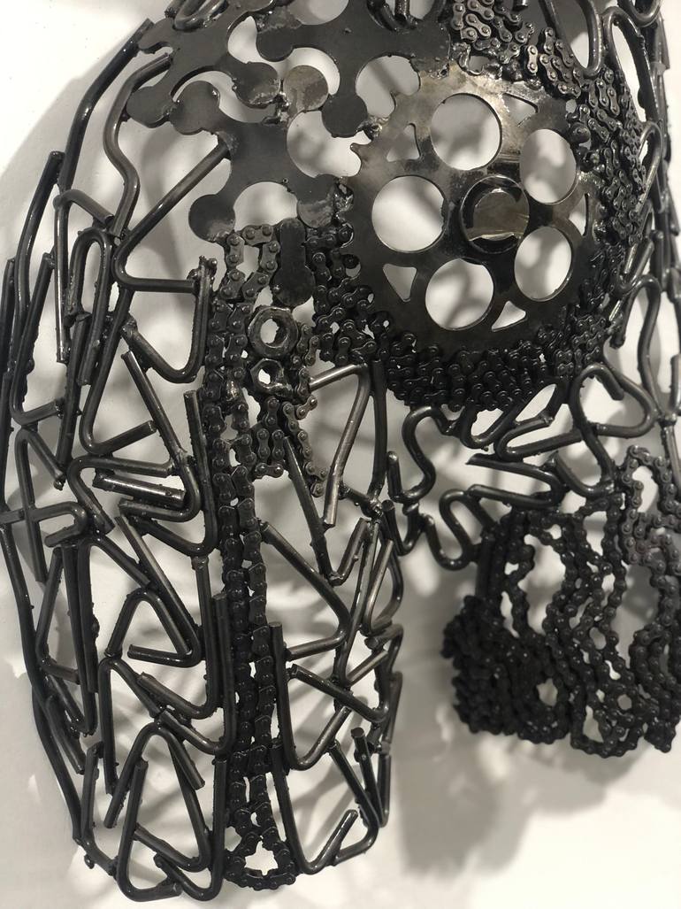 Original Abstract Body Sculpture by Steel  To Art