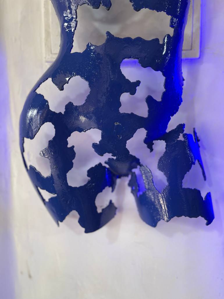 Original Abstract Body Sculpture by Steel  To Art