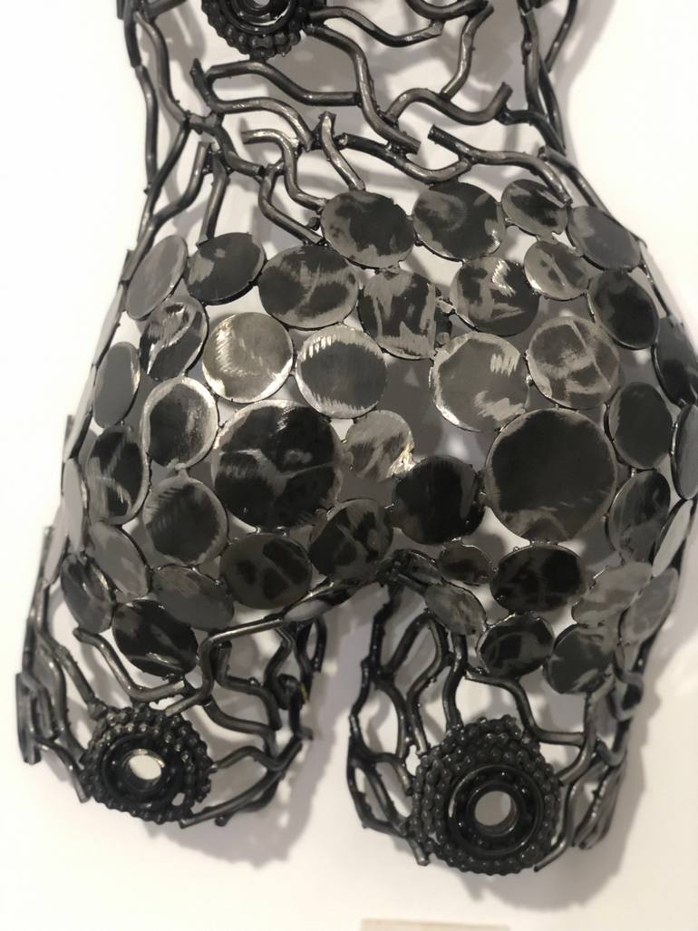 Original Abstract Body Sculpture by Steel  To Art